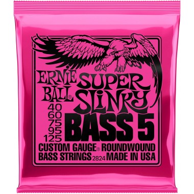 Corzi chitara electrica bass 5 corzi Ernie Ball Nickel Wound Super Slinky 40-125